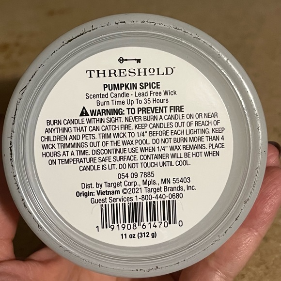 New Pumpkin Spice candle by Threshold. - Picture 3 of 3